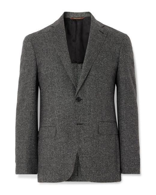 Canali Black Wool-blend Suit Jacket for men