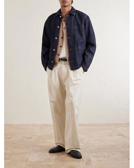 NN07 Blue Morgan 1843 Denim Overshirt for men