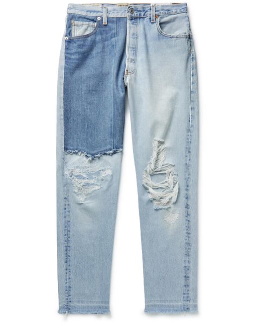 GALLERY DEPT. Denim Ken Slim-fit Panelled Distressed Jeans in Blue for ...