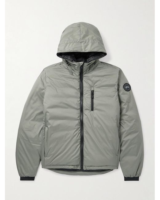 Canada Goose Gray Lodge Packable Quilted Nylon-ripstop Down Hooded Jacket for men