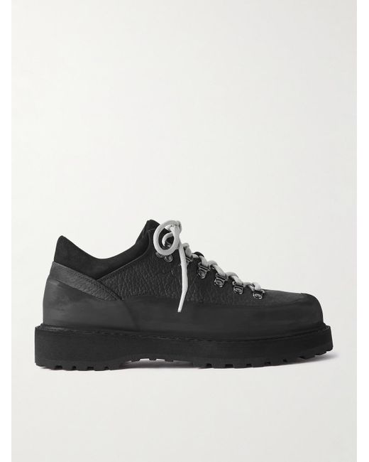 Diemme Cornaro Gomma Sneakers aus vollnarbigem Leder mit Velourslederbesatz  und Gummi in Schwarz für Herren | Lyst DE
