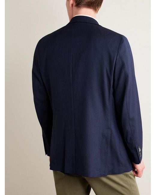 Peter Millar Blue Excursionist Flex Unstructured Wool-Blend Blazer for men