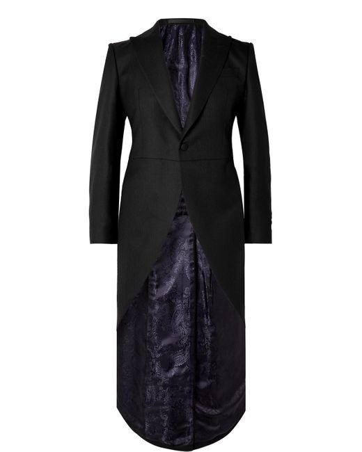 Favourbrook Black Furlong Wool Morning Coat for men