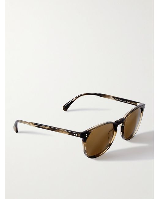 Oliver Peoples Natural Finley Esq. D-frame Tortoiseshell Acetate Sunglasses for men