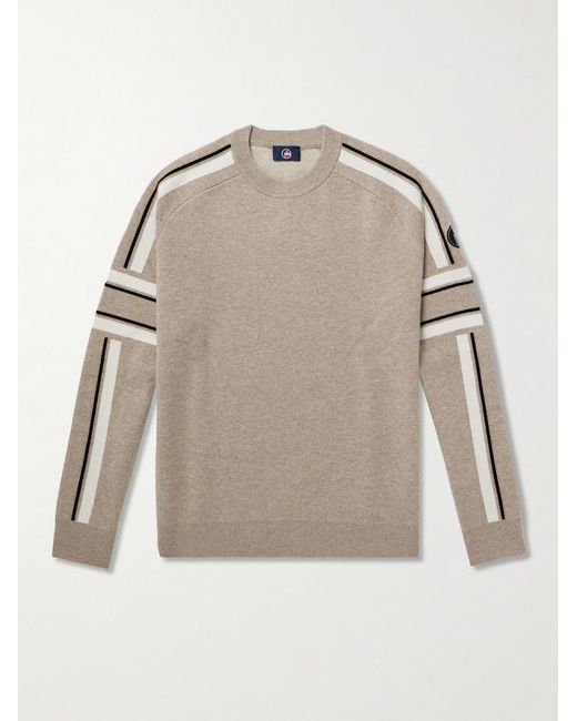 Fusalp Natural Spectavia Logo-Appliquéd Wool And Cashmere-Blend Jacquard Sweater for men