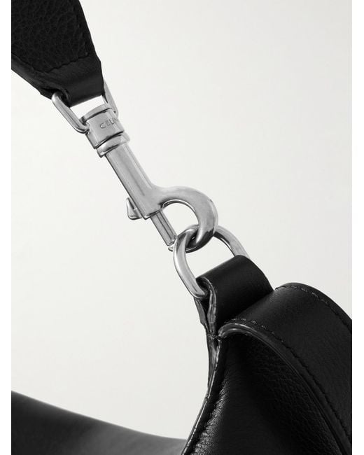 Céline Romy Weekend Umhängetasche aus vollnarbigem Leder in Black für Herren