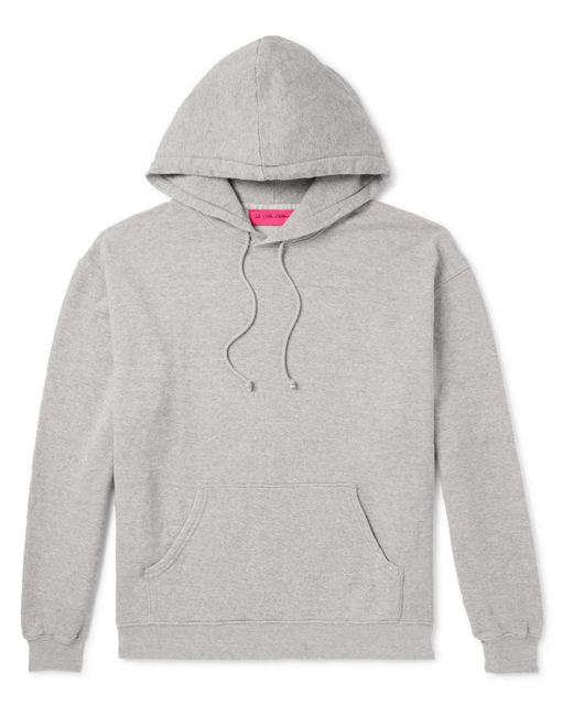 The Elder Statesman Gray Daily Cotton And Cashmere-blend Hoodie for men
