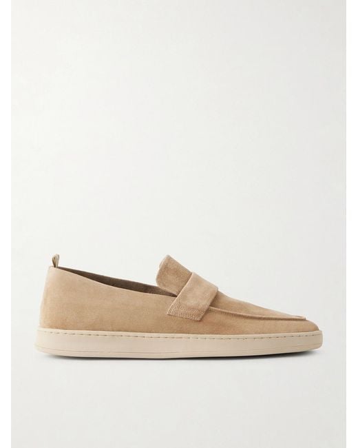 Officine Creative Natural Herbie 001 Suede Loafers for men