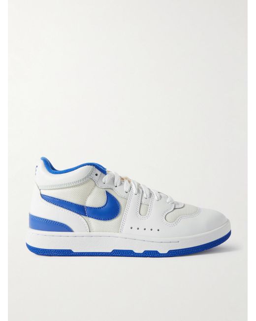 Nike Blue Mac Attack Mesh And Leather Sneakers for men