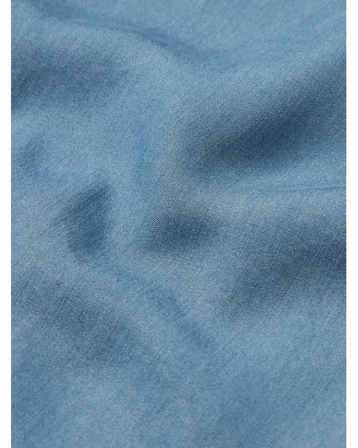 Altea Blue Lyocell Shirt for men