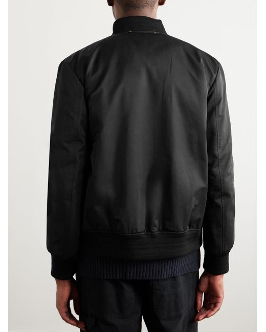 Paul Smith Black Cotton-blend Shell Bomber Jacket for men