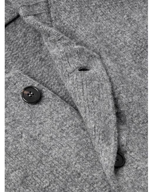Slowear Gray Incotex Zanone Wool And Cashmere-Blend Cardigan for men