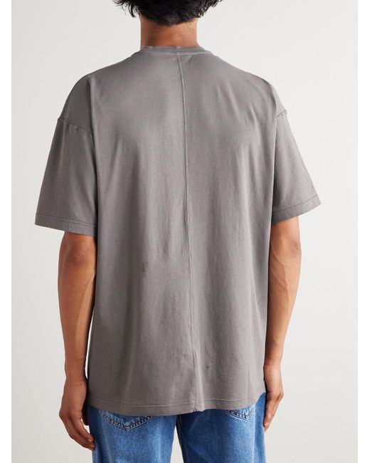 The Row Gray Niels Cotton-Jersey T-Shirt for men