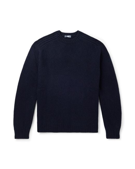 Herno Blue Wool Sweater for men