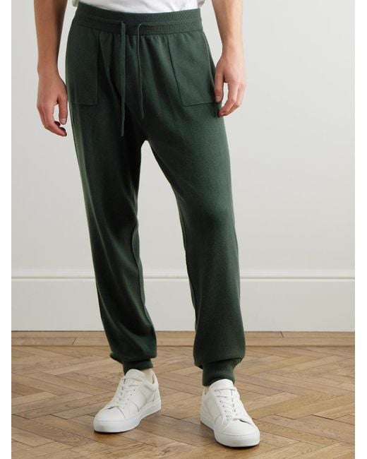 Mr P. Green Tapered Wool And Cashmere-Blend Sweatpants for men