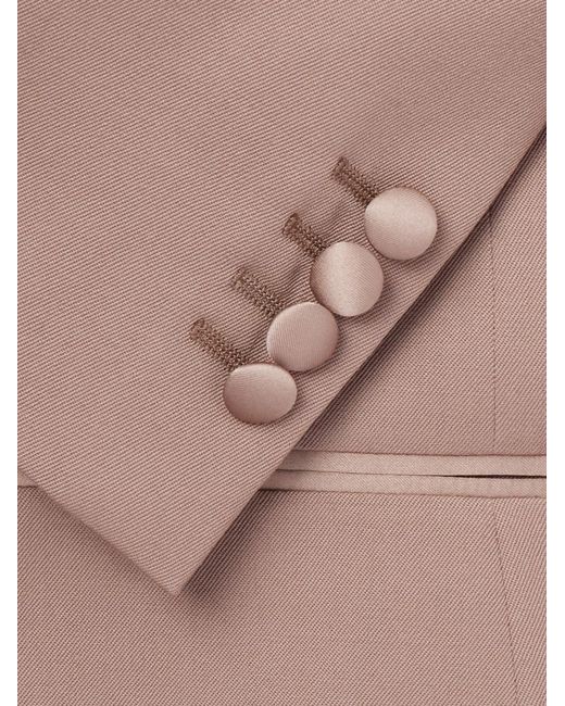 Paul Smith Natural Satin-Trimmed Wool-Twill Tuxedo Jacket for men