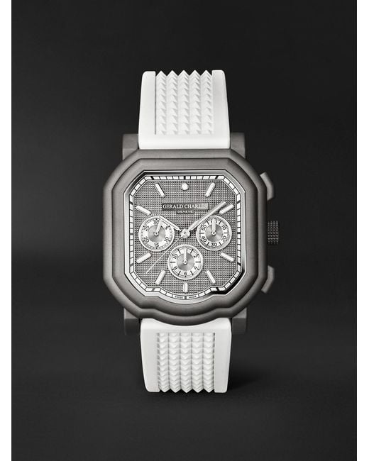 Gerald Charles Black Maestro 3.0 Automatic Chronograph Darkblast Titanium Watch, Ref. Gc3.0-Tnsb-06Cp-Rspn for men