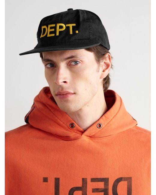 GALLERY DEPT. Black Logo-Embroidered Cotton-Twill Baseball Cap
