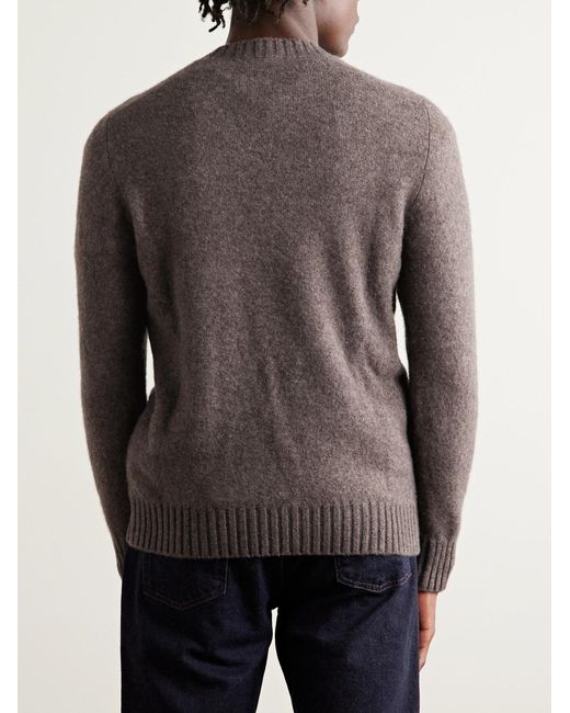 Piacenza 1733 Gray Cashmere-blend Sweater for men