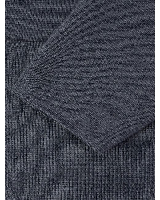 Thom Sweeney Blue Merino Wool Blazer for men