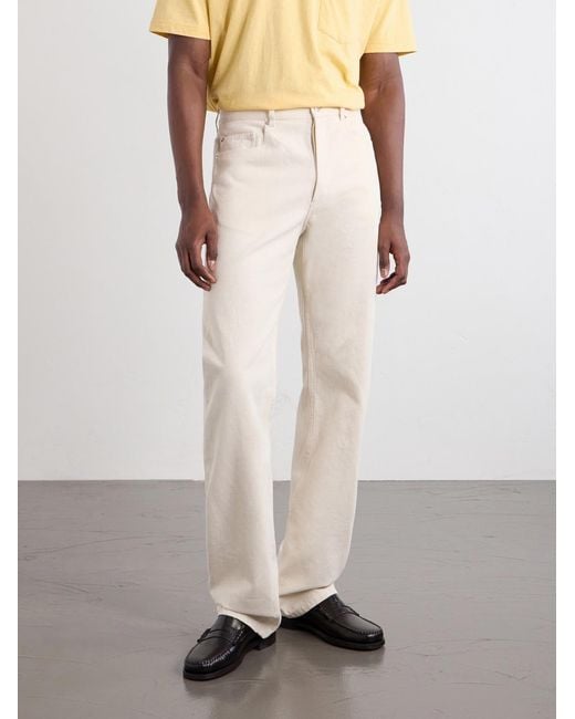 A.P.C. Natural Rescue Straight-Leg Recycled Cotton-Twill Jeans for men