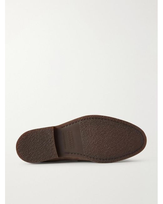 Brunello Cucinelli Natural Flex Suede Penny Loafers for men
