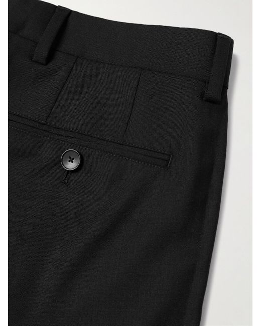Mr P. Black Phillip Straight-Leg Wool Suit Trousers for men