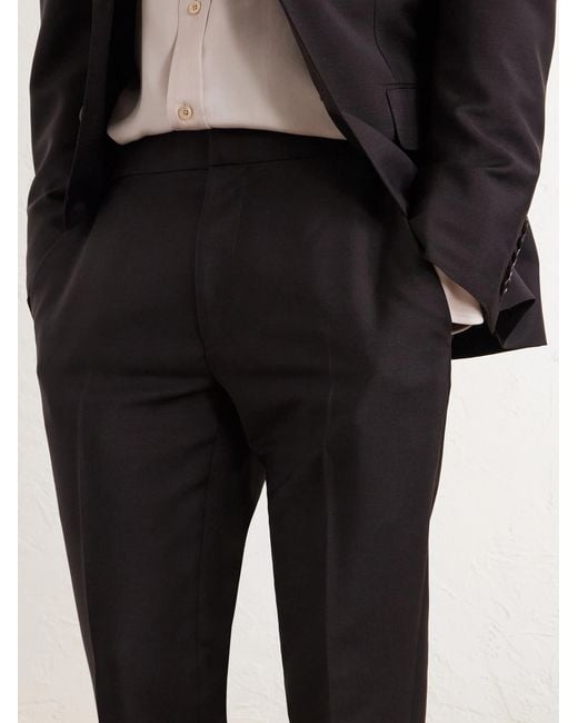 Tom Ford Blue O'connor Straight-leg Mohair And Wool-blend Suit Trousers for men