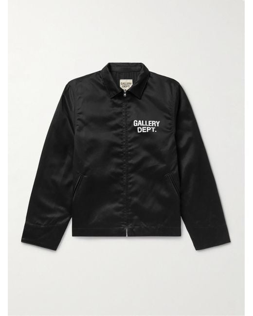 GALLERY DEPT. Black Montecito Logo-print Cotton-twill Jacket for men
