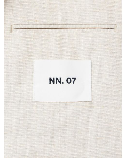 NN07 Natural Timo 1454 Linen Suit Jacket for men