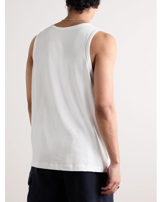 Nike Premium Essentials Tanktop aus Baumwoll-Jersey mit Logostickerei in White für Herren