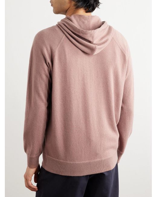 Ghiaia Pink Cashmere Zip-up Hoodie for men