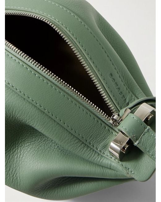 Bonastre Green Bon Bon Leather Messenger Bag for men
