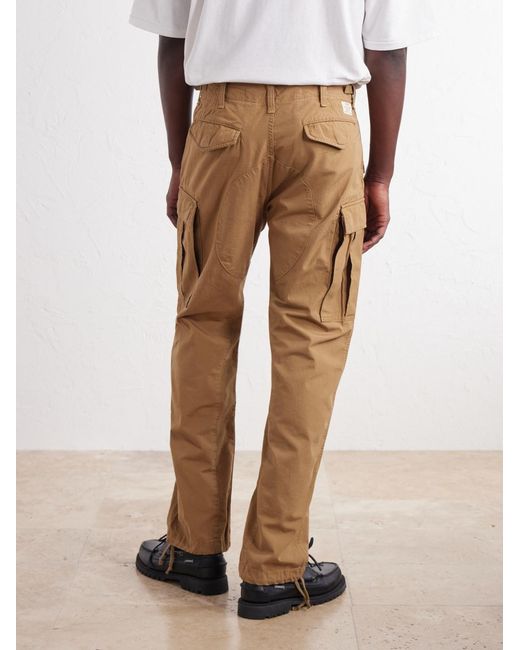 Polo Ralph Lauren Natural Straight-Leg Cotton-Canvas Cargo Trousers for men