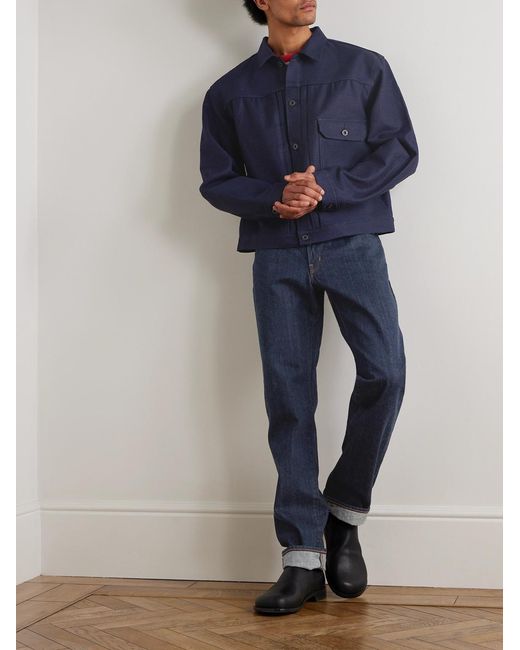 Kapital Blue No. 1.2.1St Denim Trucker Jacket for men