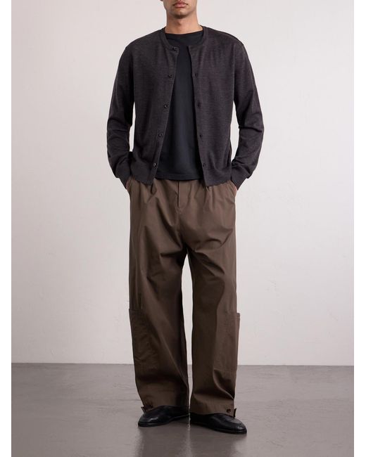 Amomento Blue Wool Cardigan for men