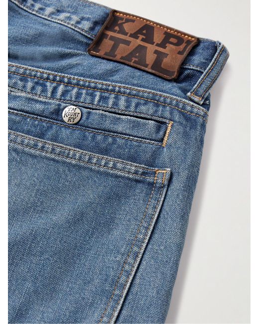 Kapital Blue Port Wide-leg Jeans for men