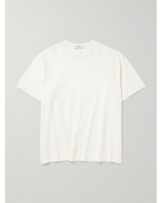 SSAM White Organic Cotton-jersey T-shirt for men