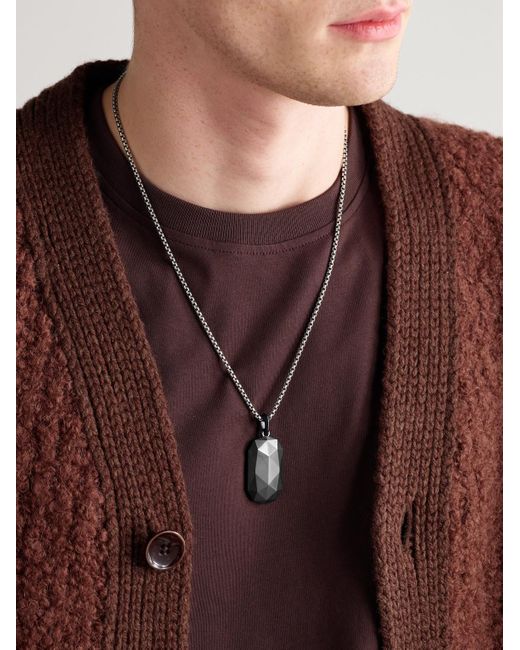 David Yurman Black Titanium Necklace for men