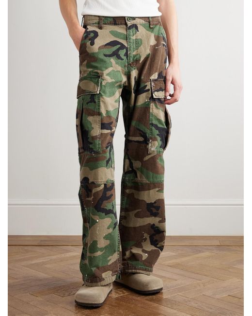 Pantaloni Cargo A Gamba Larga di CHERRY LA in Green da Uomo