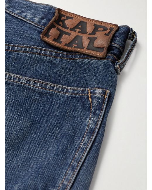 Kapital Blue Zimbabwe Straight-Leg Jeans for men