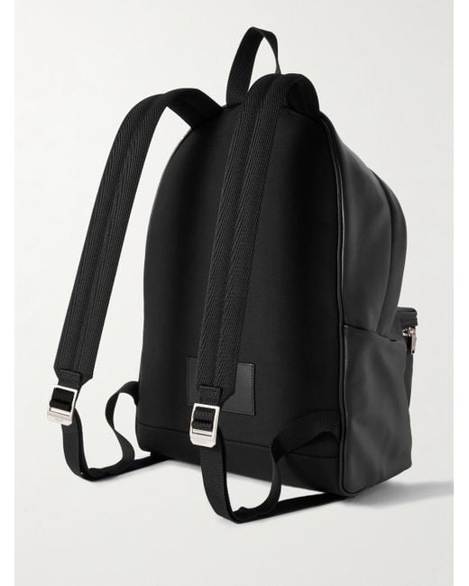 Saint Laurent Black City Leather Backpack for men