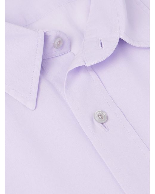Tom Ford Purple Cotton-voile Shirt for men