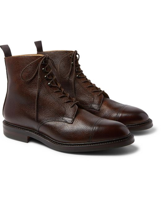 James Purdey & Sons Brown Full-grain Leather Boots for men