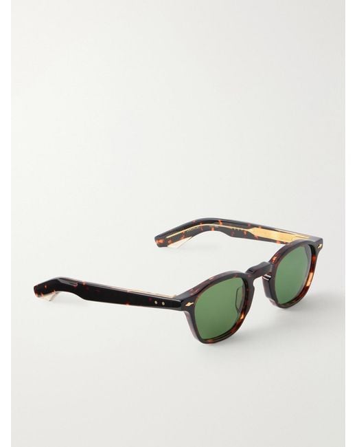 Jacques Marie Mage Green Zephirin Round-frame Acetate Sunglasses for men