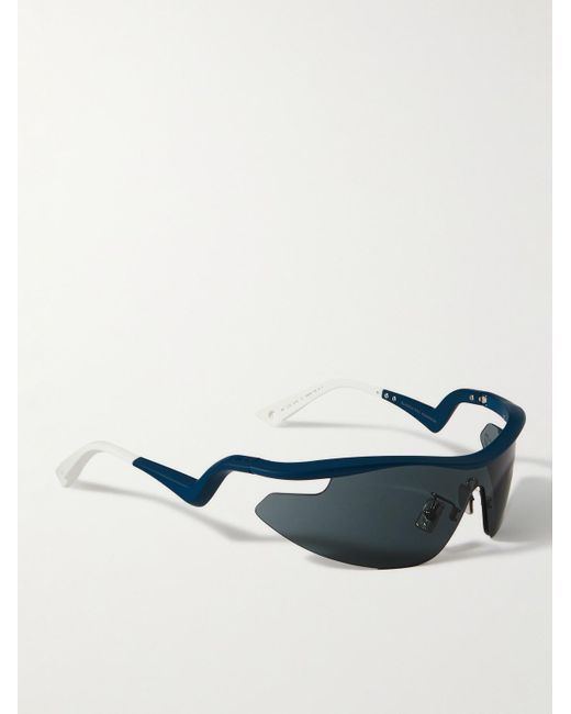 Dior Blue Runindior S1u Aviator Metal Sunglasses for men