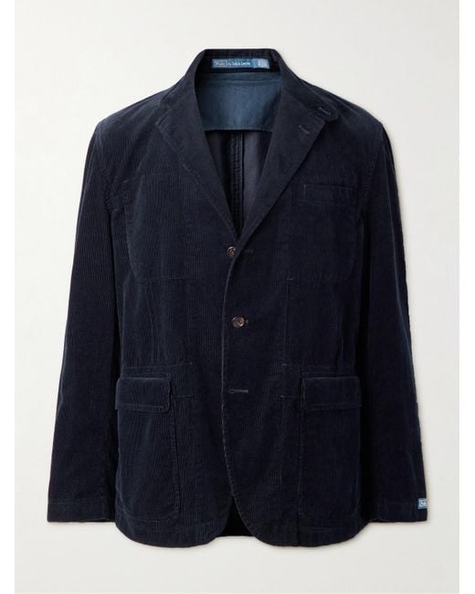 Polo Ralph Lauren Blue Cotton-corduroy Suit Jacket for men