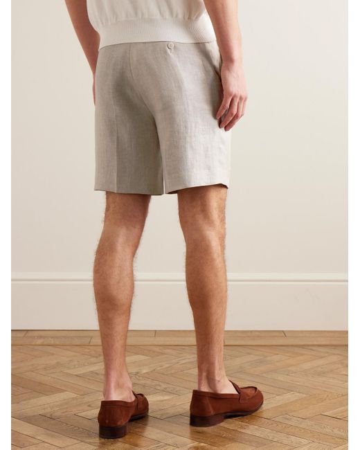 Kingsman Natural Straight-leg Twill Shorts for men