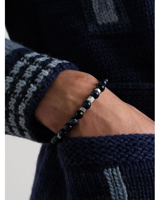Jacquie Aiche Armband mit Zierperlen aus Obsidian und Details aus Sterlingsilber in Black für Herren