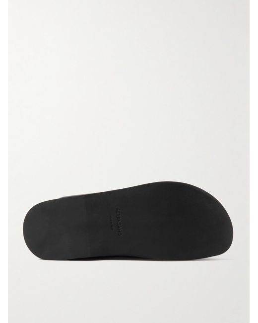 Ferragamo Dassa Sandalen aus Leder in Black für Herren